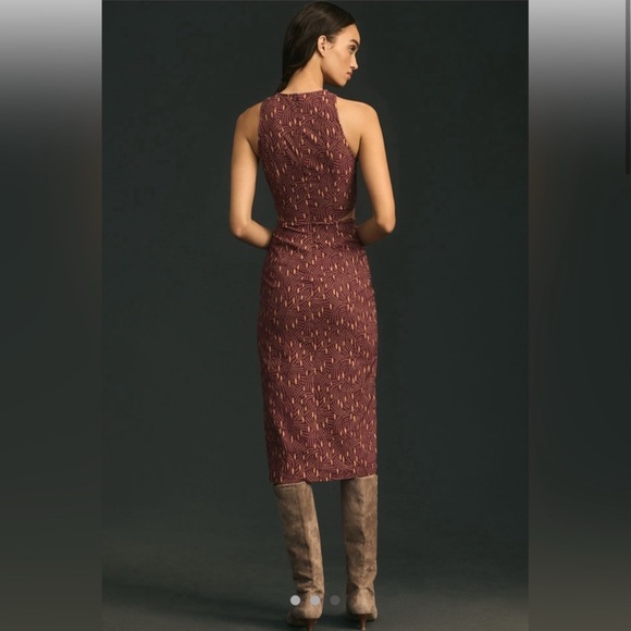 NWT Anthropologie Sleeveless Cutout Slim Midi Dress - Picture 3 of 13